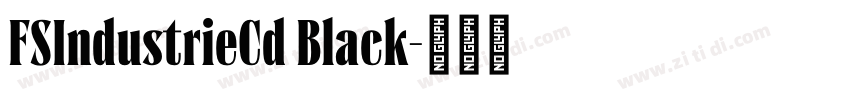FSIndustrieCd Black字体转换